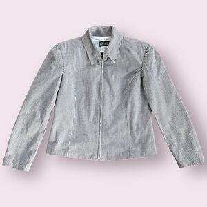 Vintage Checkered Zip Jacket Made in Canada